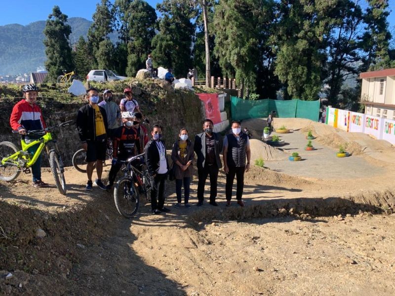 NE‘s First Bicycle Pump Track launched in Kohima by Angami Youth Organization, Vice President, Neidilhoutuo Neibu on November 14.
